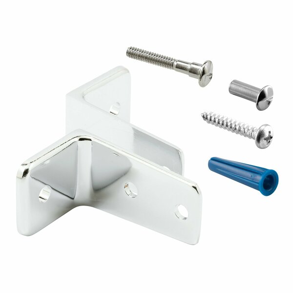 Prime-Line Two Piece Wall Brackets, 2-1/2 in., Zinc Alloy, Chrome Plated Finish 1 Set 656-6437